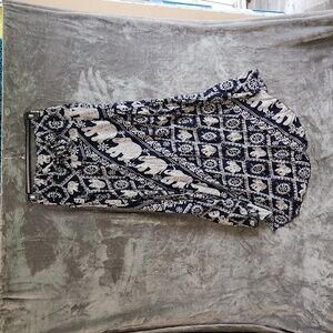 NWT Meaneor long skirt with elephants and safari print. Size XL